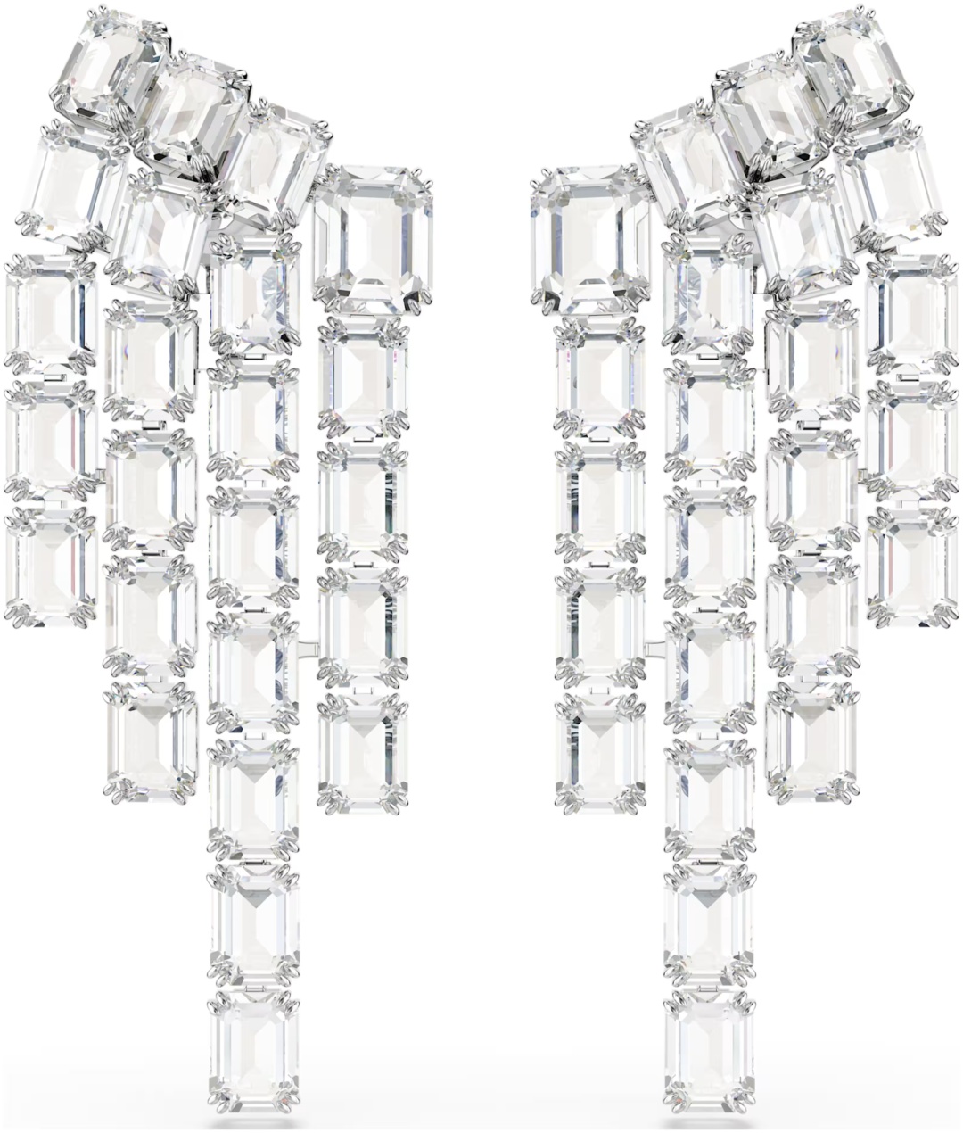 Клипсы Swarovski бижутерный сплав, кристаллы Swarovski