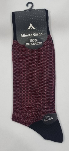 Носки Alberto Gianni 1 пара черный, красный 42-44