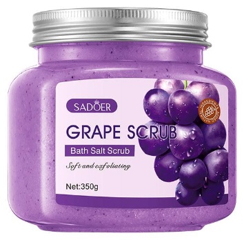 SADOER скраб Grape Exfoliating and Cleansing Scrub для тела, для рук, для ног 350 г