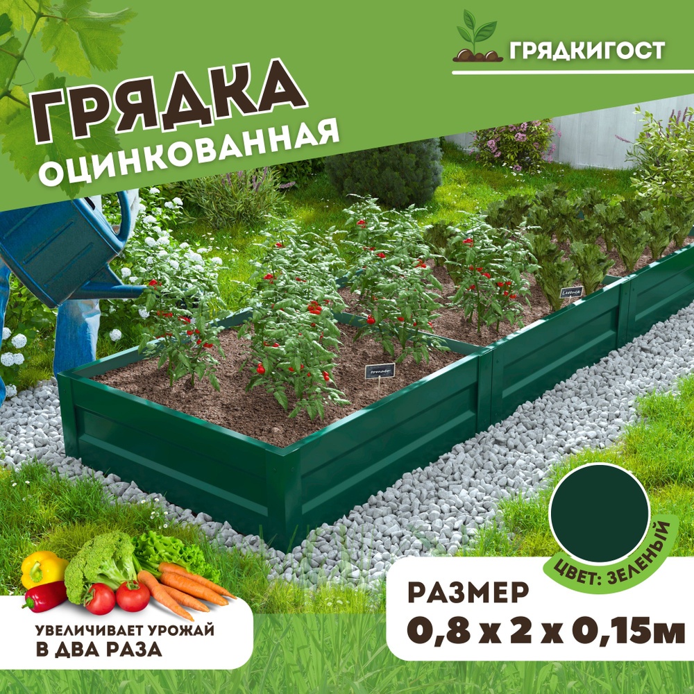 Грядка 30308102_0000981 зеленый