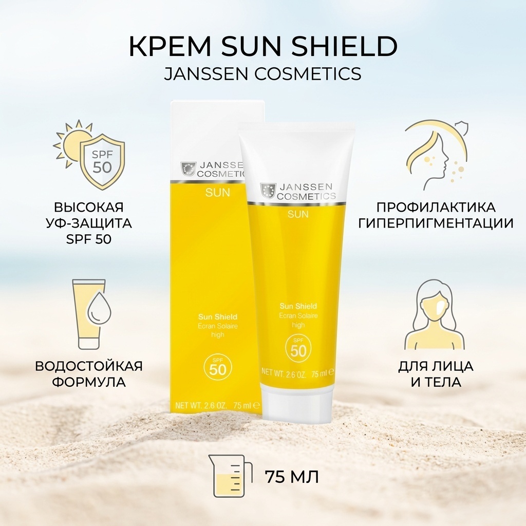 JANSSEN COSMETICS крем Sun Shield для лица 75 мл