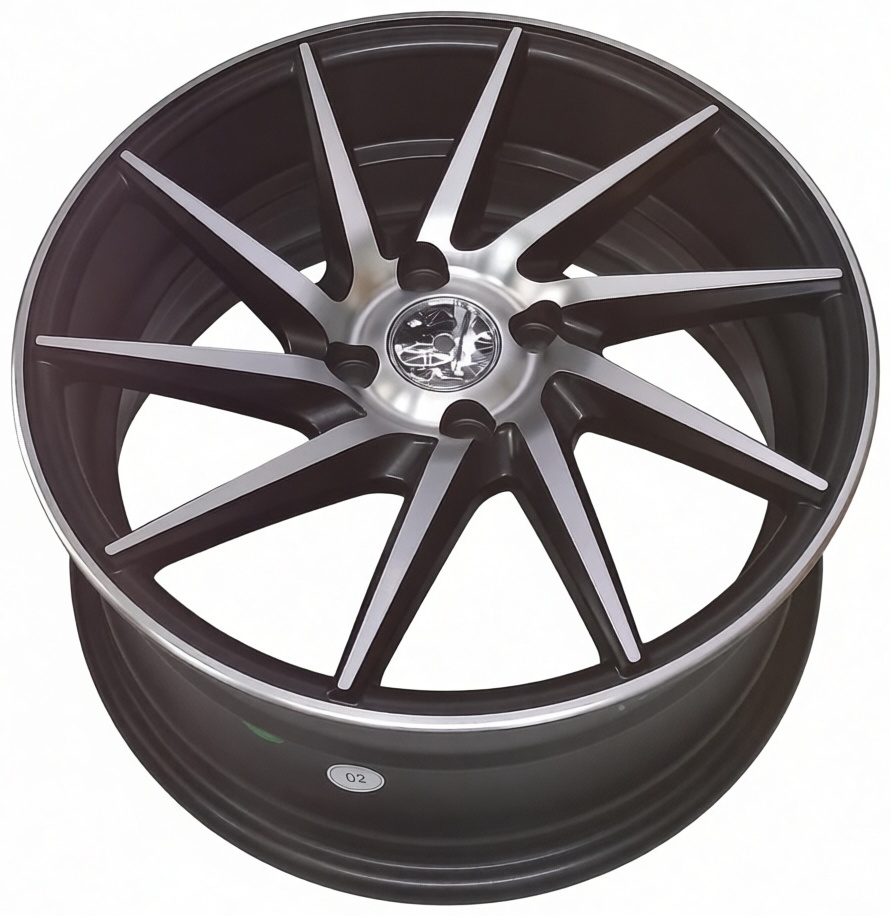 Auher 1042-16 7x16/4x100 D73.1 ET35 4 диска черный, серебристый