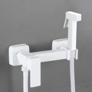 Смеситель для биде Akula 661-CW, нержавеющая сталь, цвет белый