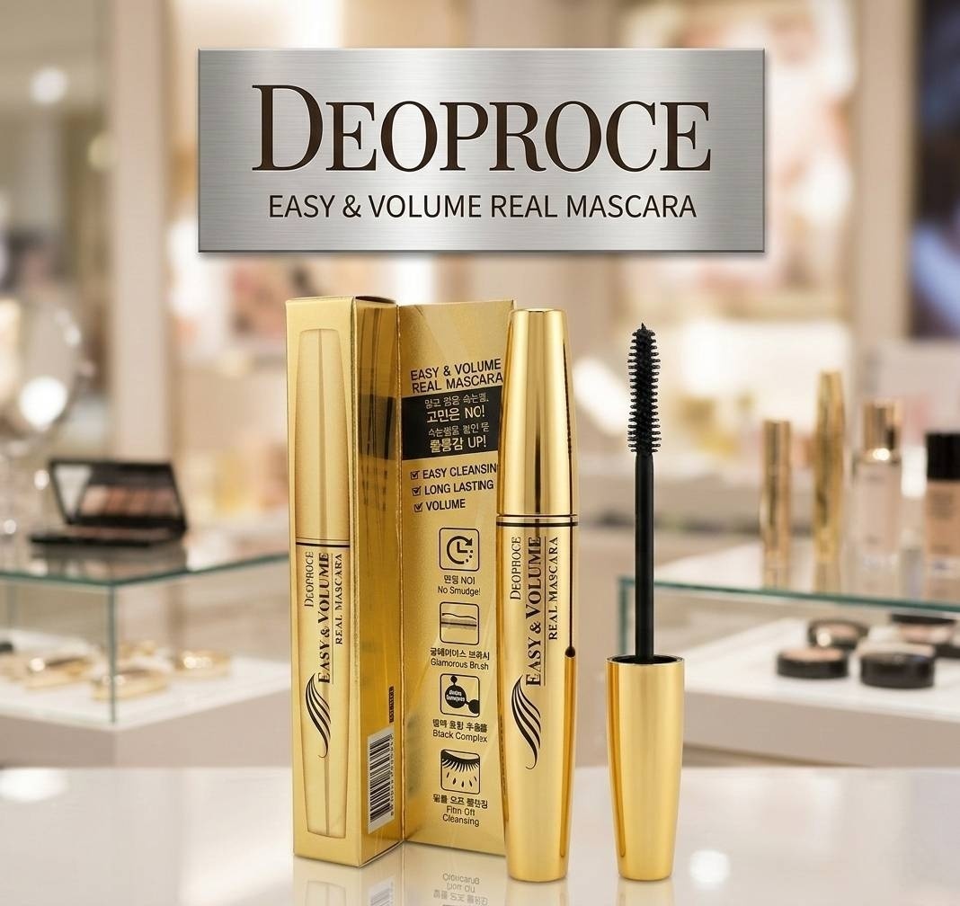 Тушь для ресниц Deoproce Easy Volume Real Mascara для объема черный