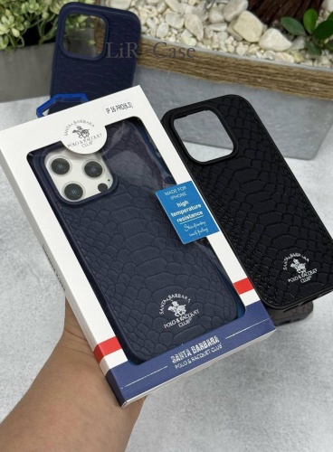 Чехол Santa Barbara Polo & Racquet Club для Apple iPhone 16 Pro синий