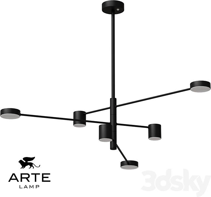Люстра потолочная Arte Lamp LED, кол-во ламп: 6 шт