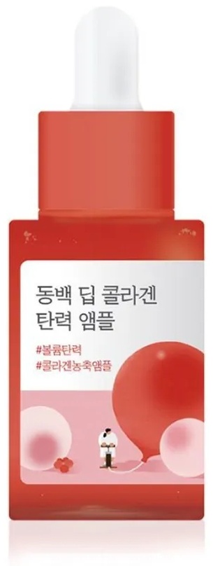 Round Lab сыворотка Camellia Deep Collagen Firming Ampoule 30ml для лица, для зоны декольте 30 мл, фото 5