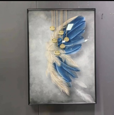 3D-картина Перо удачи в раме DAKEAKIM 140x80 см