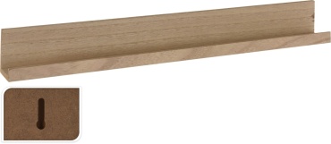 Полка Koopman NB1700650, 58х6x7 см, бежевый