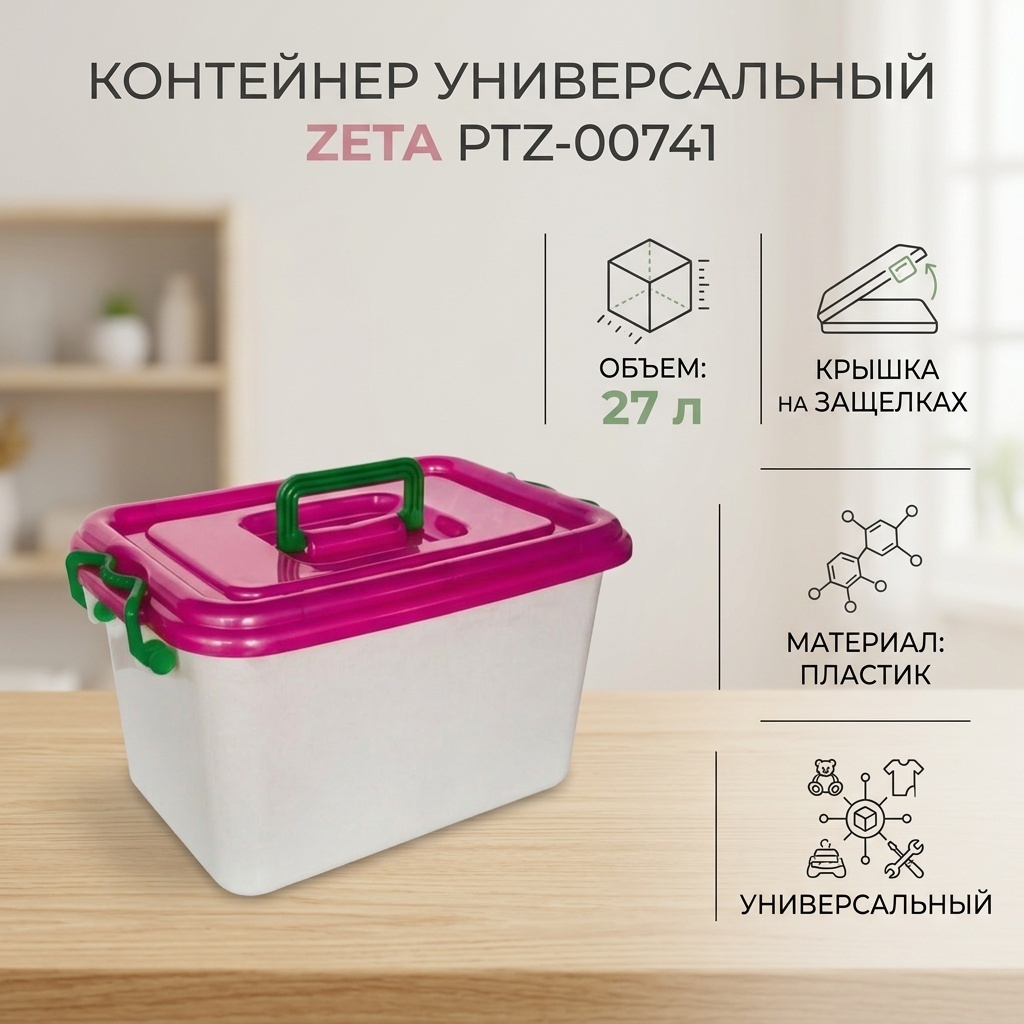 ZETA контейнер PTZ-00741, пластик