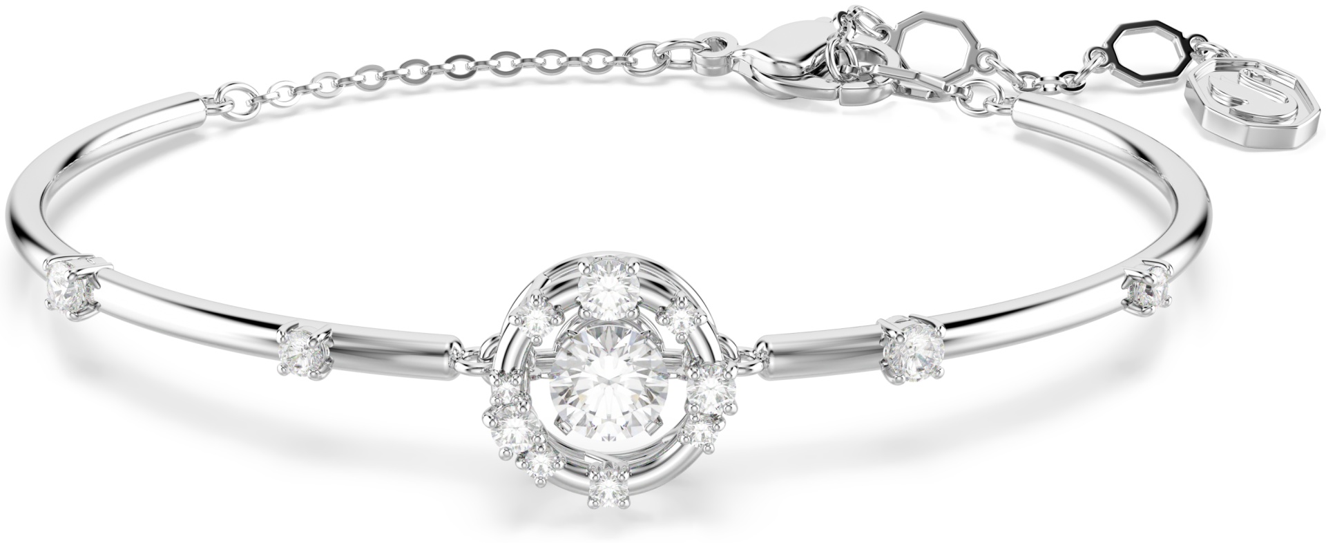 Swarovski длина 17 см бижутерный сплав, кристаллы Swarovski
