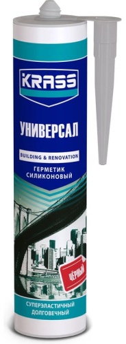 Герметик KRASS Универсал, цвет черный 300 мл