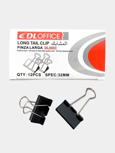 Зажим классический DL Office 41 мм, 12 шт