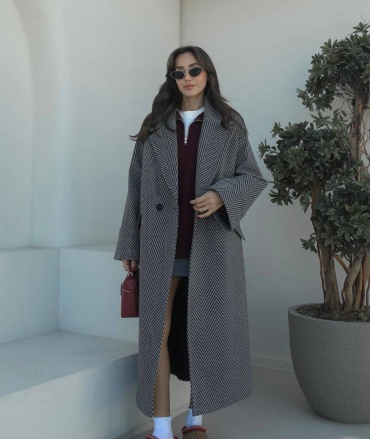 Пальто Hot Fashion графит