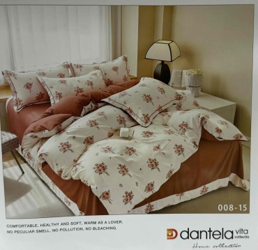 Комплект Dantela Vita Комплект 2-спальный муслин, эко-сатин, 4 наволочки: 50x70 см
