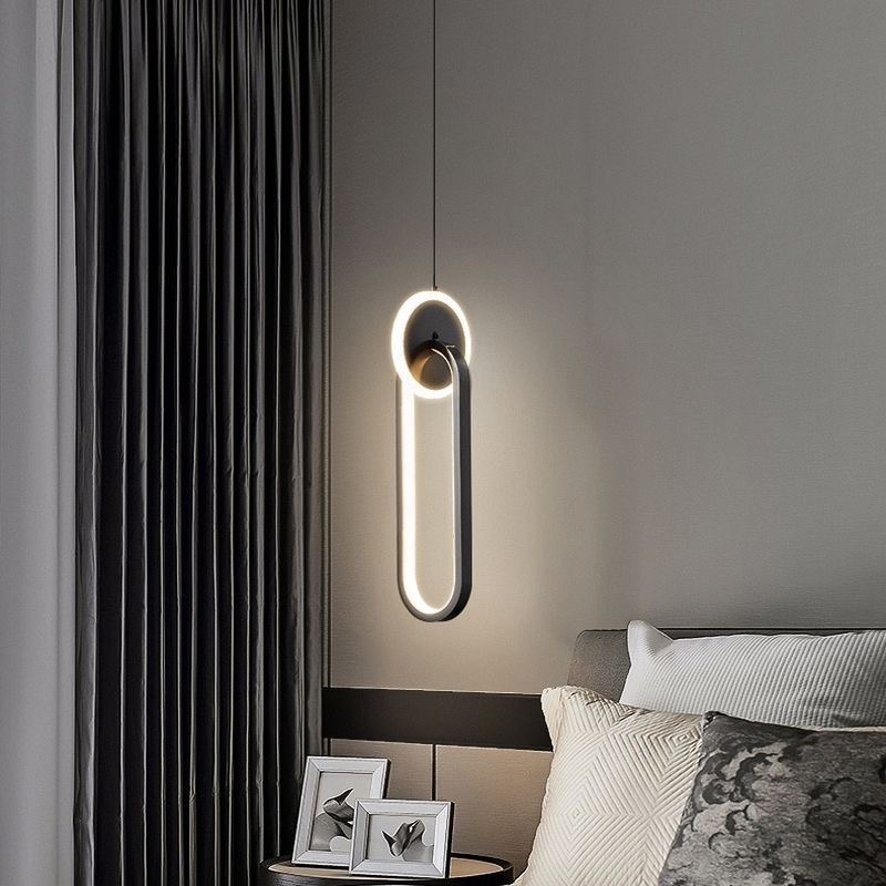Бра подвесной, потолочный LED, черный