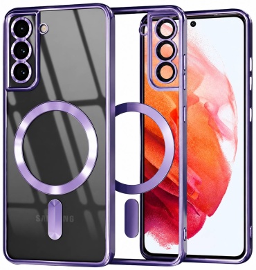 Чехол Samsung для Samsung Galaxy S21+ фиолетовый-прозрачный