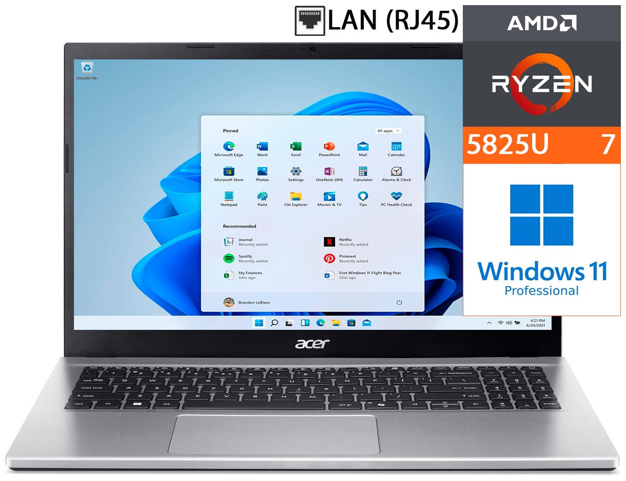 Ноутбук Acer Aspire Go AG15-42P 15.6" / 16 Гб / SSD 512 Гб / Win 11 Pro / NX.J8XER.003