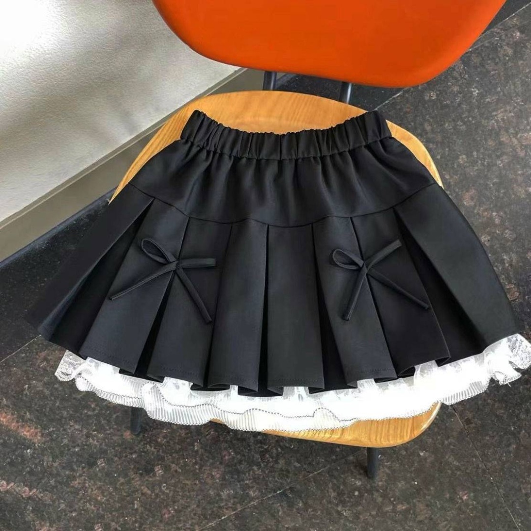 Школьная юбка полусолнце черный