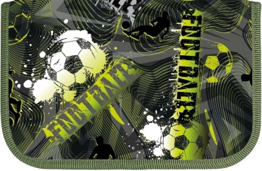 Пенал LAMARK Football time, застежка молния, мультиколор