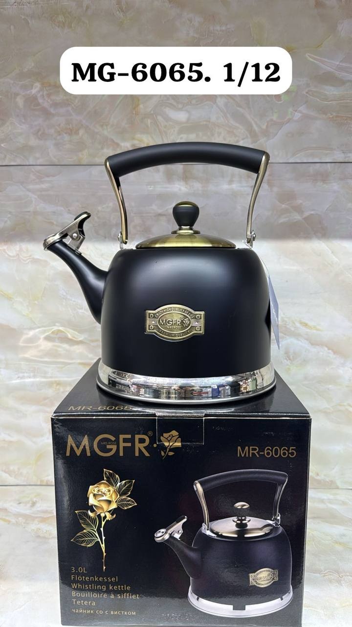 MGFR чайник 6065 3 л, нержавеющая сталь