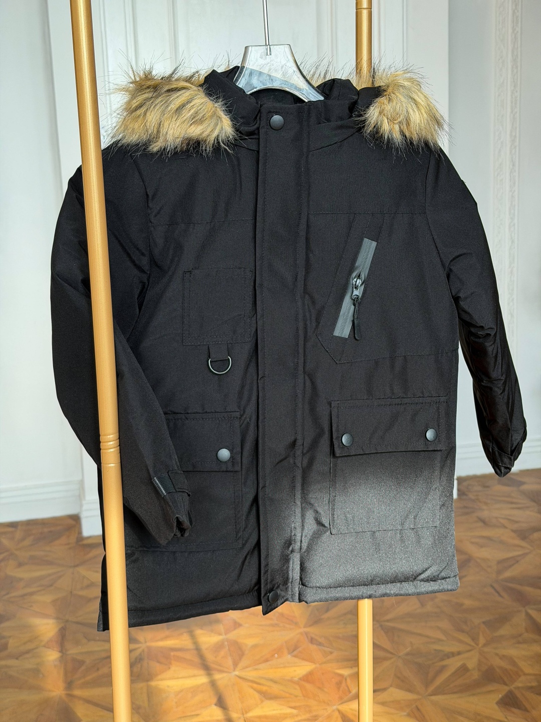 Пуховик QAR черный