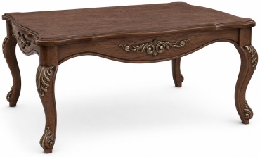 Журнальный столик Мебель в Дом Алези, 90х90x47.5 см, коричневый