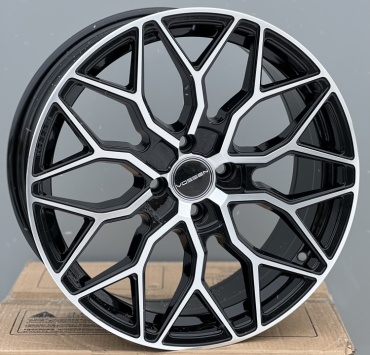 Rainbow VOSSEN 1701 7.5x17/4x100 D67.1 ET35 4 диска черный, серебристый