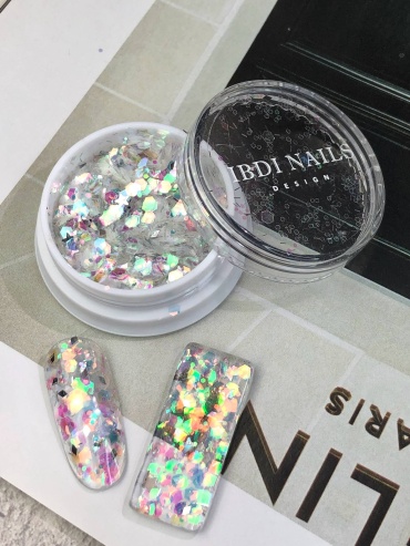 IBDI Nails глиттер звездочки Super Star 01 1 шт