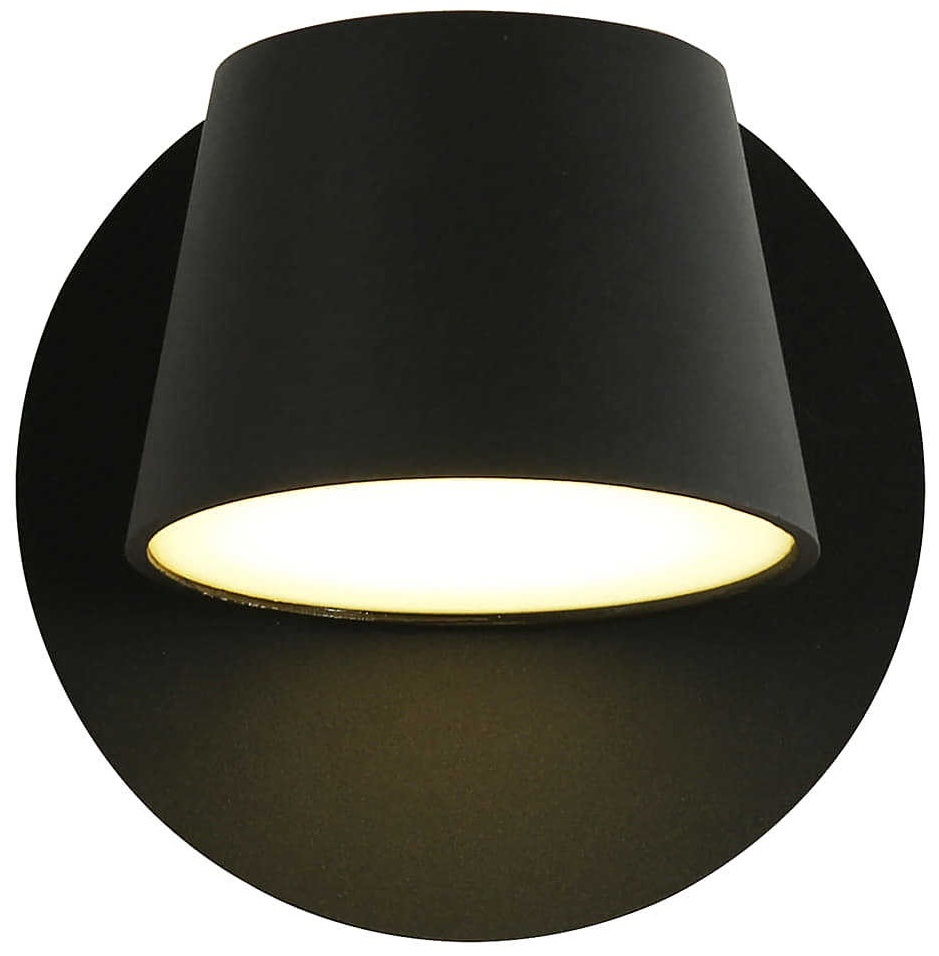 Бра настенный LED, черный, белый