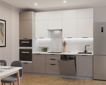 Кухонный гарнитур ART KITCHEN , 300x250х60 см, ЛДСП, белый