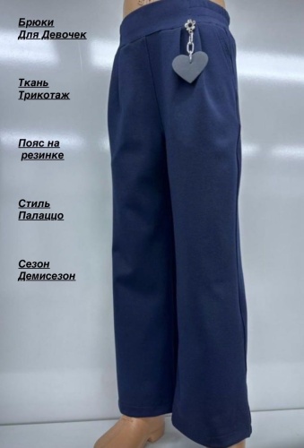 Школьные брюки черный, синий