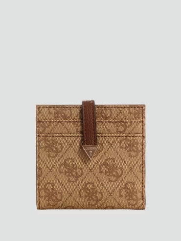 Картхолдер GUESS канва коричневый