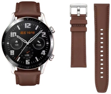 Ремешок для Huawei Watch 3, Watch 3 Pro, Watch GT 3, Watch GT 3 Pro, Watch GT Runner коричневый