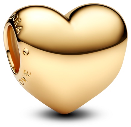 Шарм PANDORA «Be Love» для гравировки 763439C00 вес 2.72 г сплав покрытый золотом 14К, без вставок
