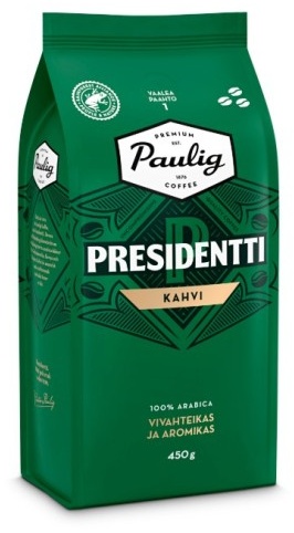 Кофе Paulig Presidentti Kahvi зерновой 450 г