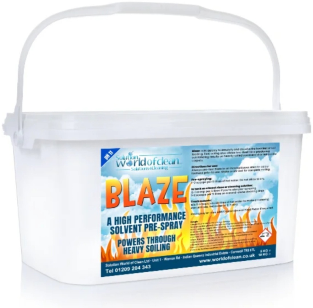 Порошок Worldofclean Blaze моющее средство для химчистки 10 л