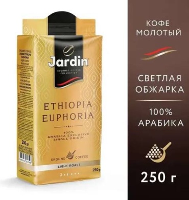 Кофе Jardin Ethiopia Euphoria молотый 250 г