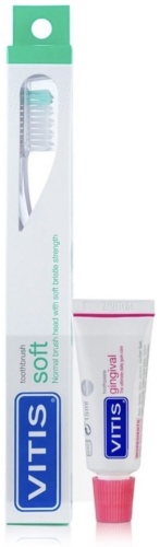 Vitis Soft мягкая +зубная щетка 15 мл зубная щетка мягкая 1 шт