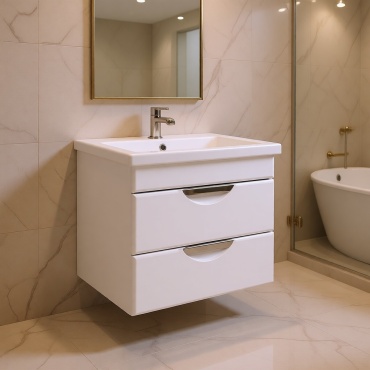 ORBITA-4 НИКА 60, 2 ящика, под раковину Cersanit COMO,, 60x83x48 см, белый