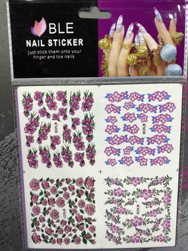 Ble nail sticker слайдеры Переводные наклейки 1 шт