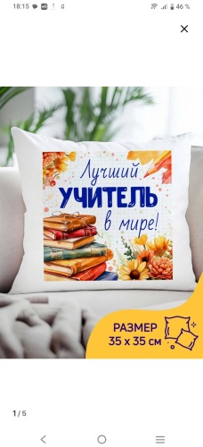 Декоративные подушки Подушка ко дню учителя