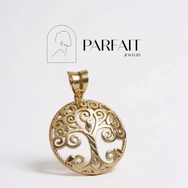 Подвеска PARFAIT JEWELRY GFC_PJ_Дерево_Узоры_07 вес 1.82 г золото, без вставок