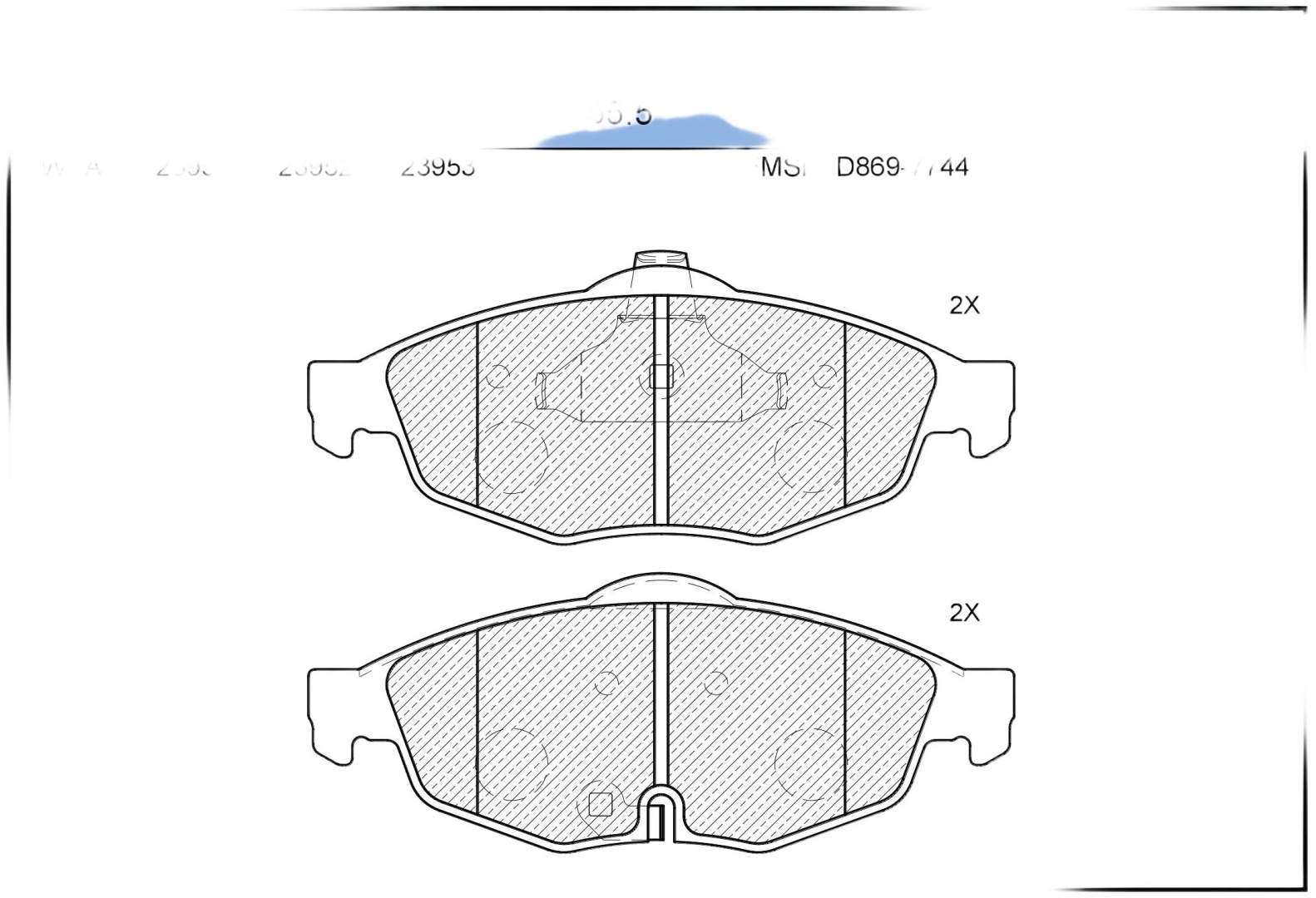 Колодки Jeenice WS221400