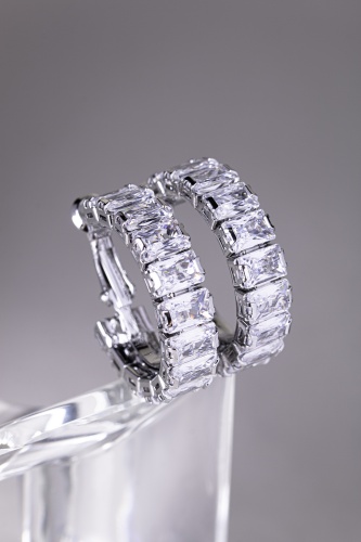 Серьги Lady accessories бижутерный сплав, стекло