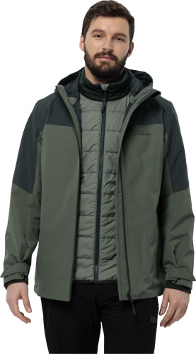 Демисезонная куртка Jack Wolfskin оливковый