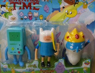 Defatoys Adventure time Время приключений Финн Бимо Снежный король 6 см 3 шт
