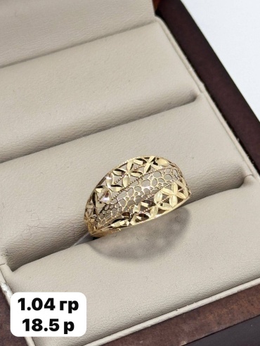DARI GOLD 888 размер 18.5 вес 1.04 г золото, без вставок