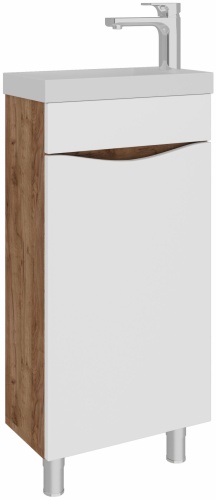 Тумба без раковины AVK Furniture Алла 1 дверь, 40x70x20 см, белый, коричневый