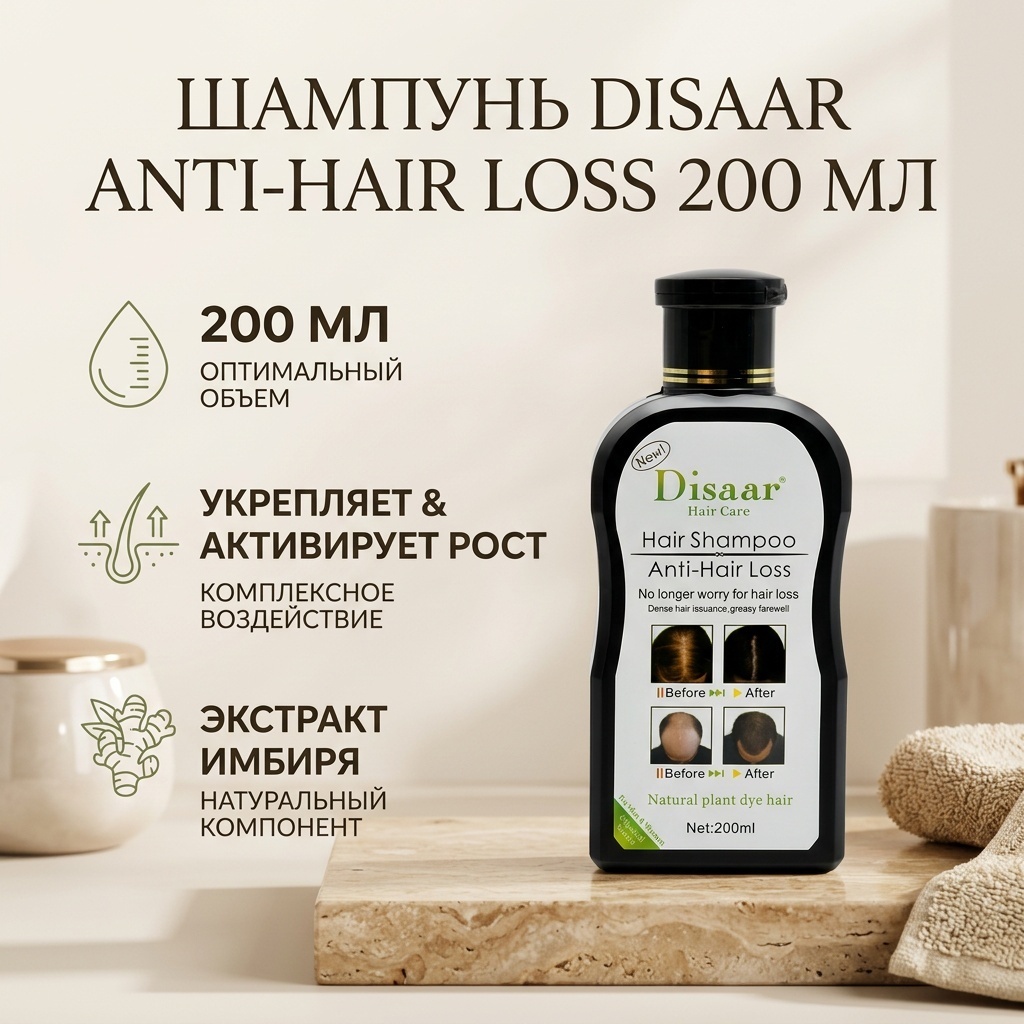 DISAAR Anti-Hair Loss шампунь 200 мл